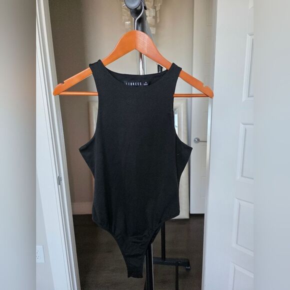 Lioness Black Bodysuit Top Size M - Picture 3 of 6